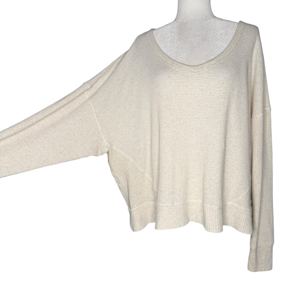 Offline by Aerie Waffle Oversized Top L Lounge Beach Travel Comfort Stretch